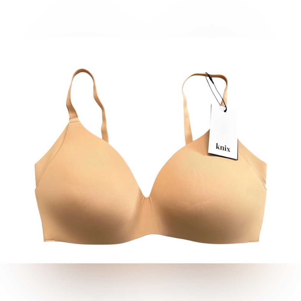 New Knix Wingwomanbra contour wireless bra beige colour size 7+ (36DDD/E) - Picture 2 of 9